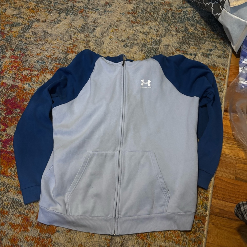 Under Armour Blue and Gray Zip-Up Jacket